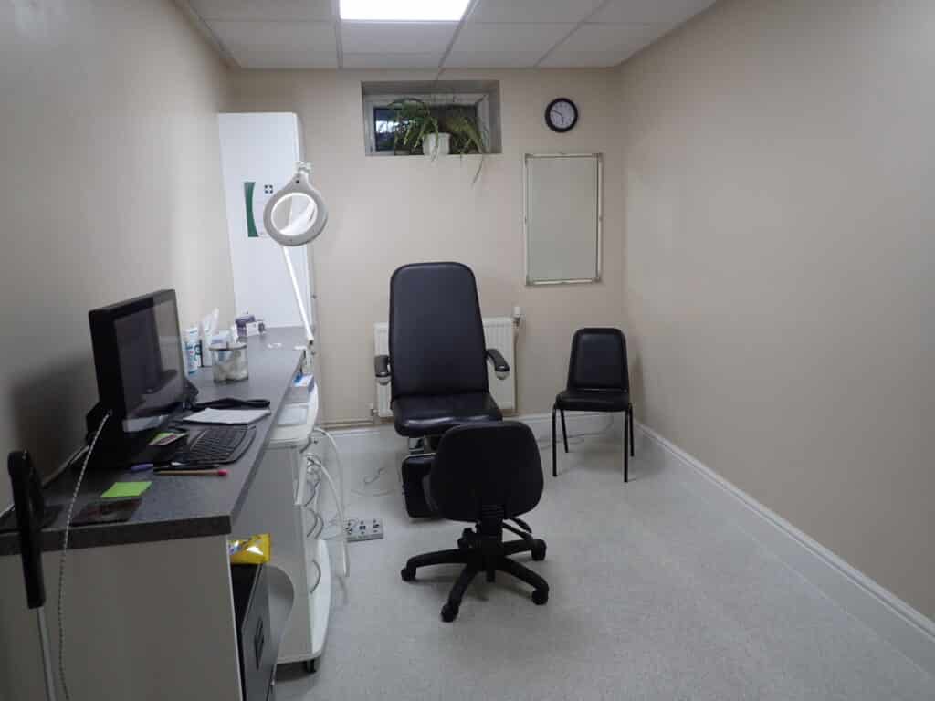 chiropody treatment room